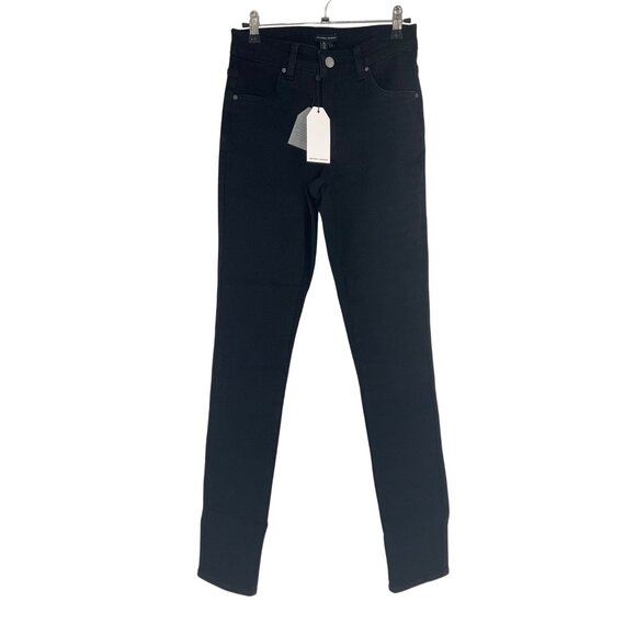 NWT Universal Standard Black Skinny Jeans Size 0 Stretch Denim Womens Classic - Picture 1 of 11